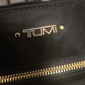 Tumi Voyager Valetta Black Tote with Gold Accents